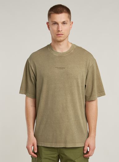 Overdyed Center Chest Boxy T-Shirt